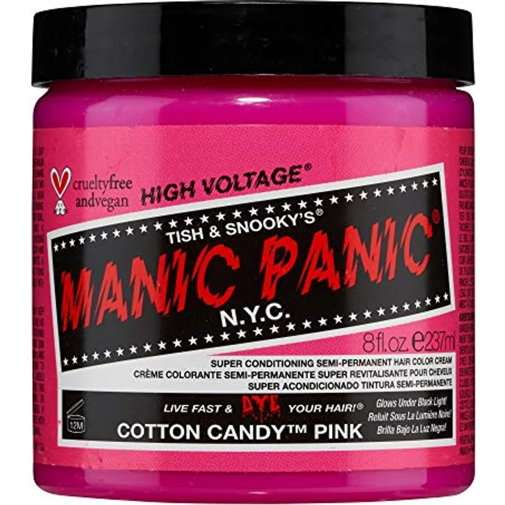 MANIC PANIC Cotton Candy Pink, Haarfarbe High Voltage Classic, 227 ml – Bild 1