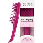 Tangle Teezer Ultimate Detangler Haarbürste, Mini-Haarbürste für Reisen, kleine Hände und alle Haartypen, elektrische Himbeere