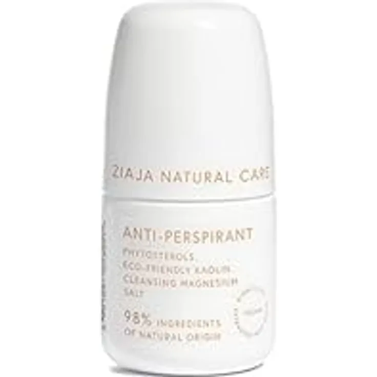 Ziaja Natural Care Antitranspirant, 60 ml mit innovativer Mineralformel, 98% natürliche Inhaltsstoffe, ohne Aluminiumsalze und Alkohol