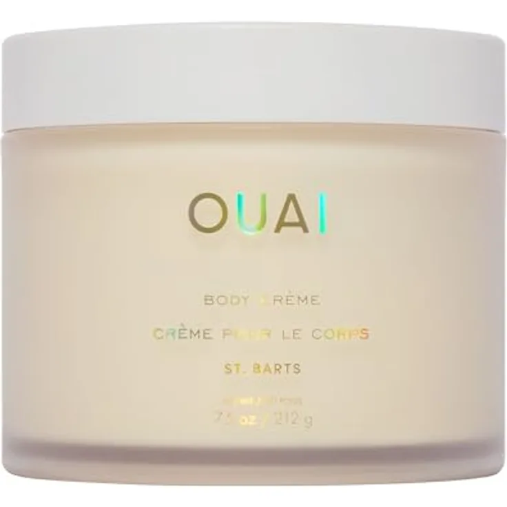 Ouai Body Crème St. Barts, Unisex Körperlotion mit Drachenfrucht, Orangenblüte und Tuberose, 212 g, schnell einziehende Textur, tierversuchsfrei