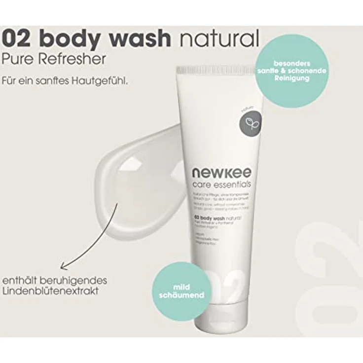 Newkee Body Wash, 150ml Duschgel zur täglichen Reinigung und Hautpflege – Bild 4