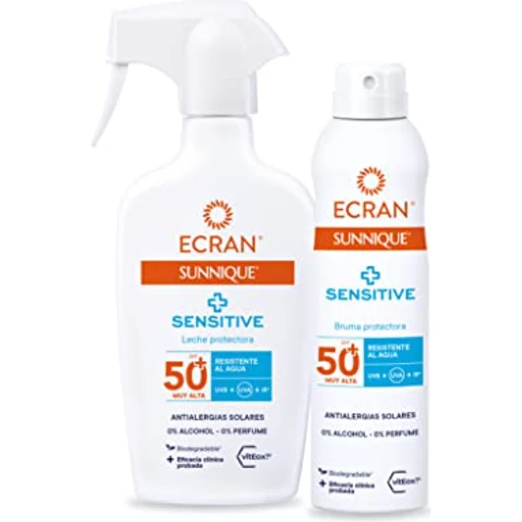 ECRAN SUNNIQUE - Sun Cream - Sunnique Sensitive+ Fluido Protector SPF 50plus - Sonnenschutzcreme für das Gesicht, 50ml – Bild 5
