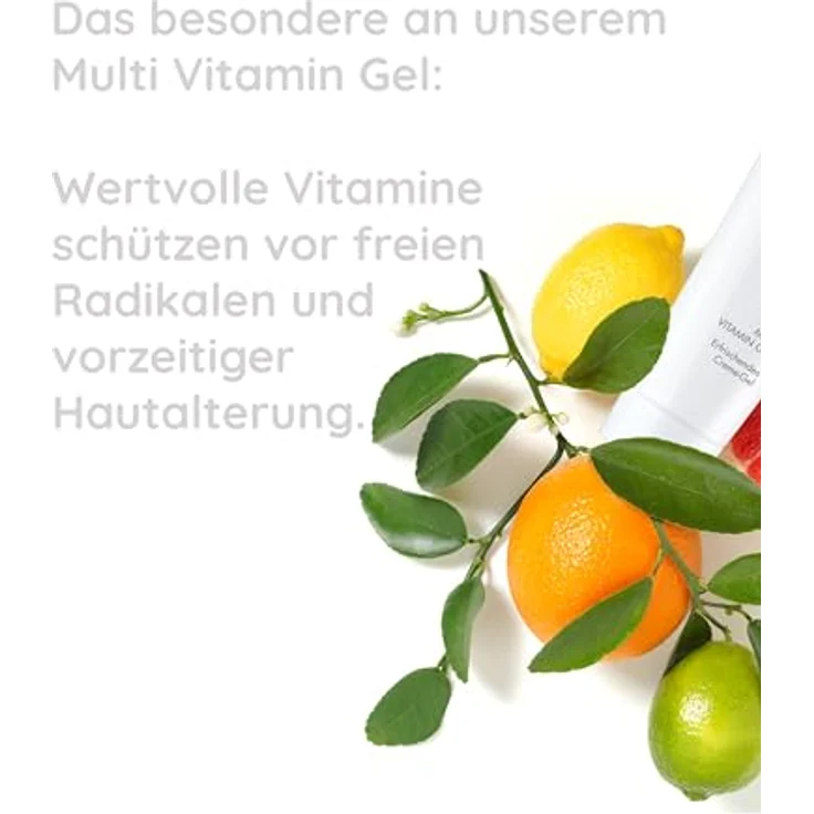 Malu Wilz Basic Multi Vitamin Gel 75 ml, vitalisierende Gesichtscreme mit Hyaluronsäure und Vitaminen für intensive Feuchtigkeit und Hautschutz – Bild 4