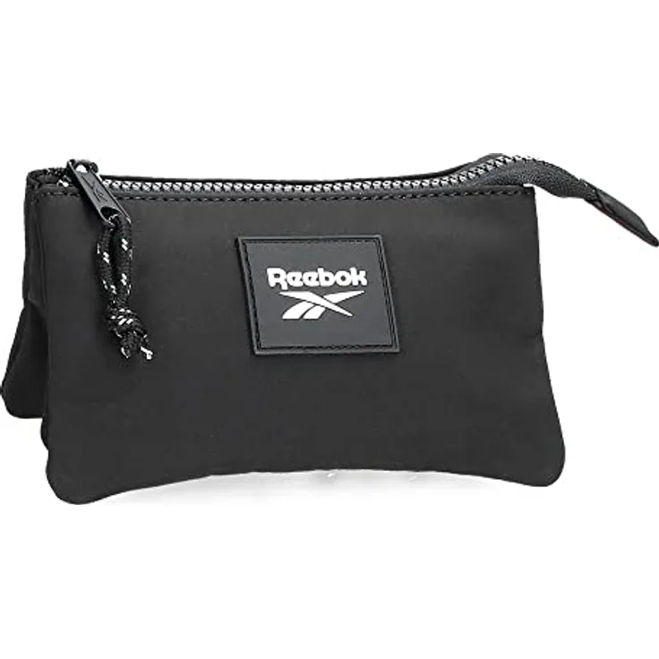Reebok Elsie Kulturbeutel Drei Fächer Schwarz 17,5x9,5x2 cm Polyester