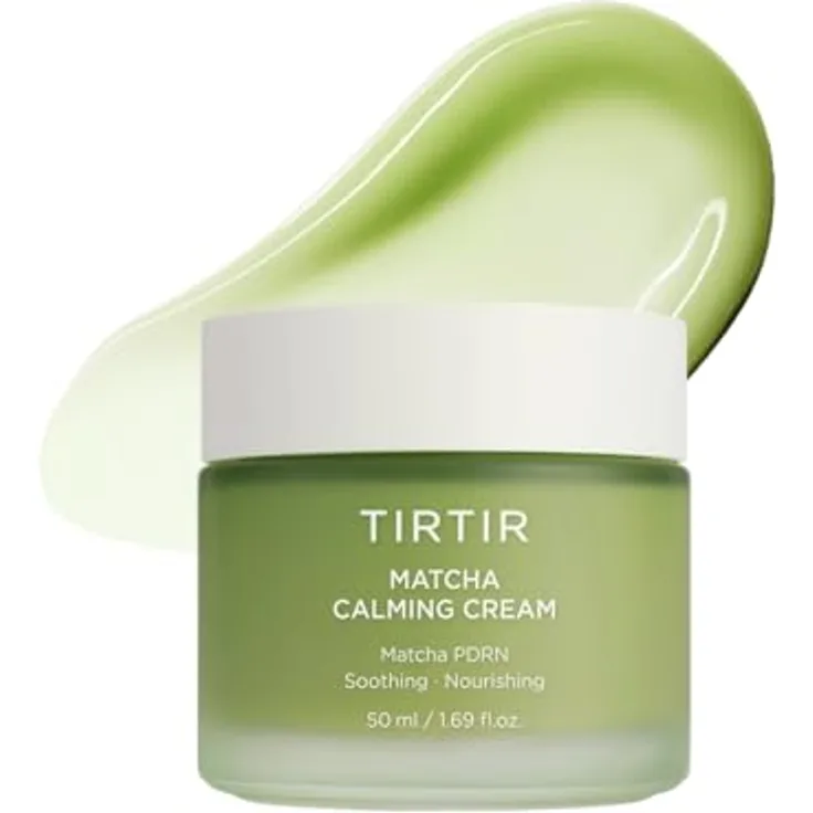 TIRTIR Beruhigende Matcha Creme, 50 ml, Gesichtscreme mit Niacinamid und Ceramiden für empfindliche Haut