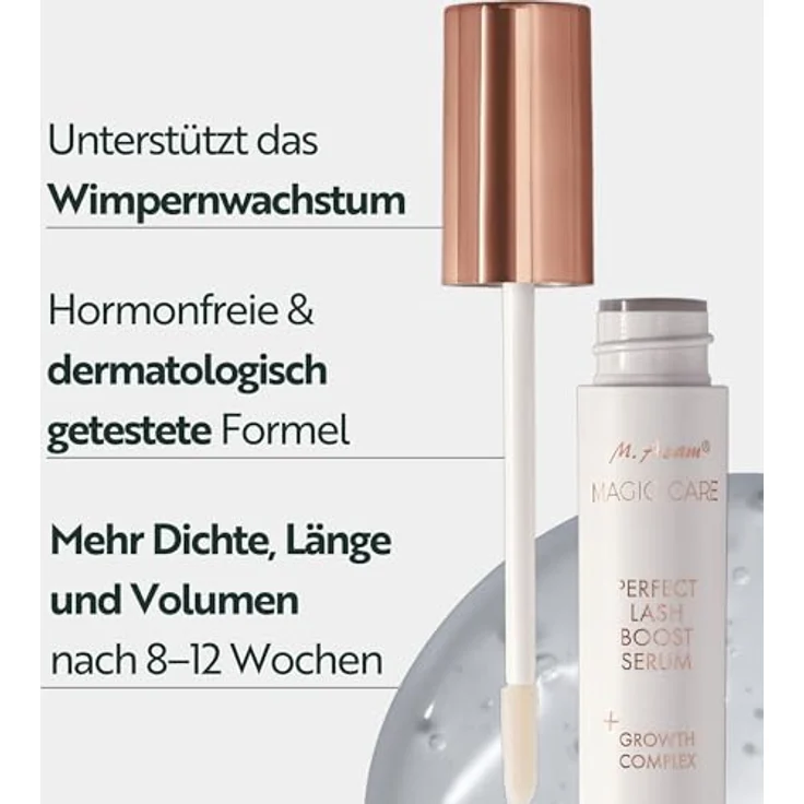 M. Asam MAGIC CARE Perfect Lash Boost Serum (7 ml), Hormonfreies Wimpern- und Augenbrauens serum, vegan, stimuliert Wimpernfollikel für volle Wimpern und ausdrucksstarke Augenbrauen – Bild 2