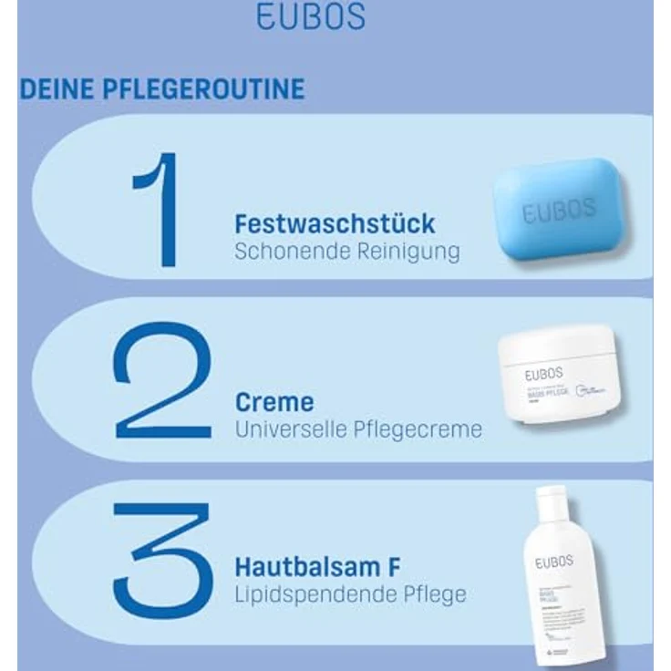 Dr.Hobein Eubos Basis Pflege Hautbalsam F, 200 ml medizinische Gesichtscreme für empfindliche Haut – Bild 8