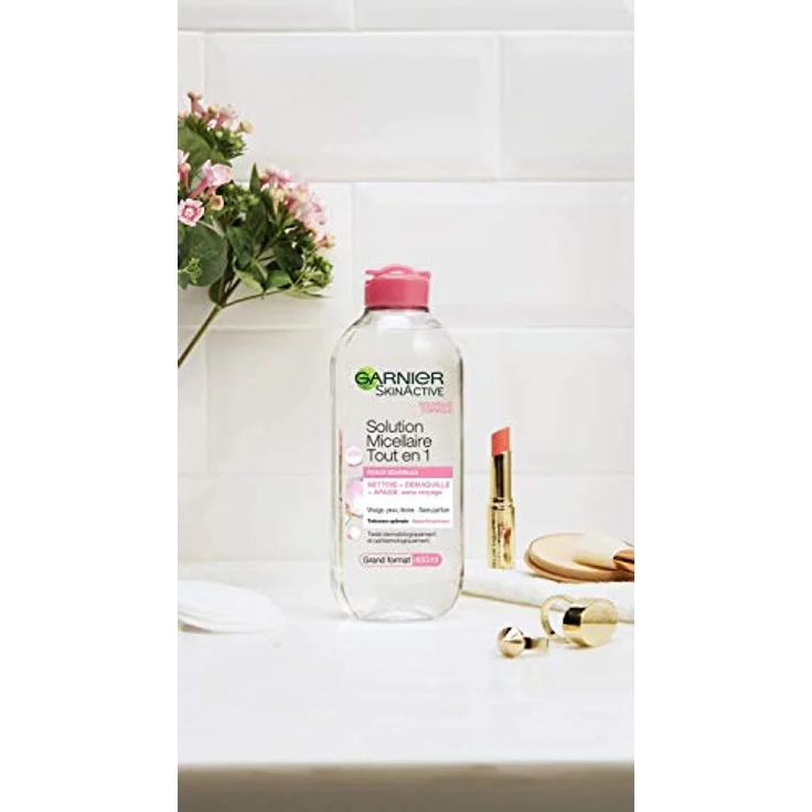 Garnier Skin Active Mizellen-Lösung, All in 1, für sensible Haut, groß, 400 ml – 1 Stück – Bild 4