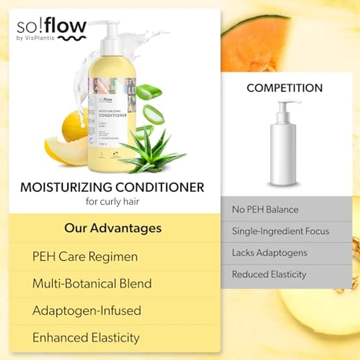 SO!FLOW Curly Hair Nourishing Conditioner, 400 ml, mit nährendem Leinöl für lockiges Haar – Bild 5