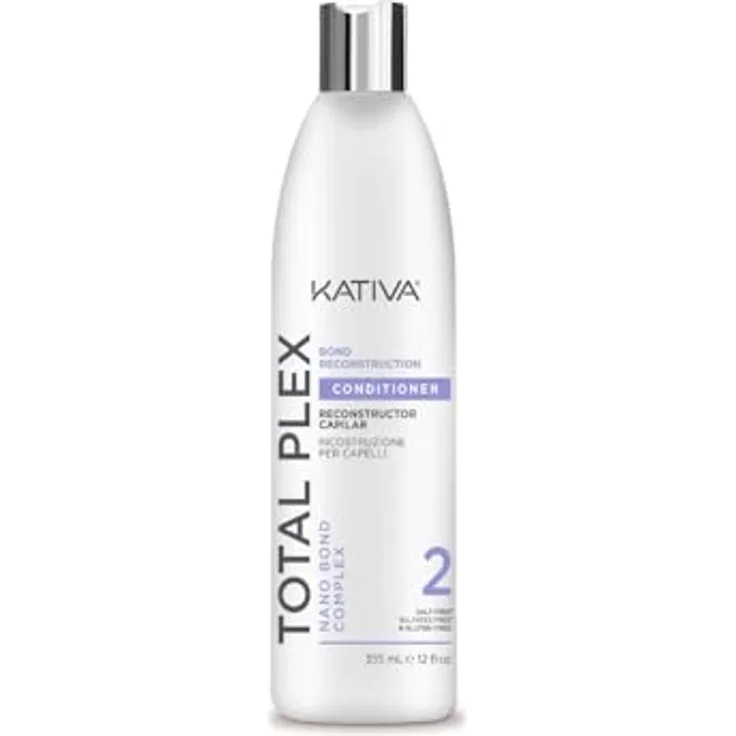 KATIVA Total Plex Bond Repair Pflegespülung für die Haarbindung, feuchtigkeitsspendend, Wiederaufbauer, 355 ml.