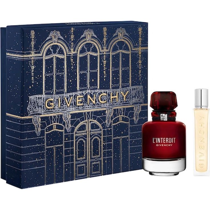 GIVENCHY L'INTERDIT Geschenkset, Damen-Duftset mit Eau de Parfum Rouge 50ML und Reisespray 12,5ML