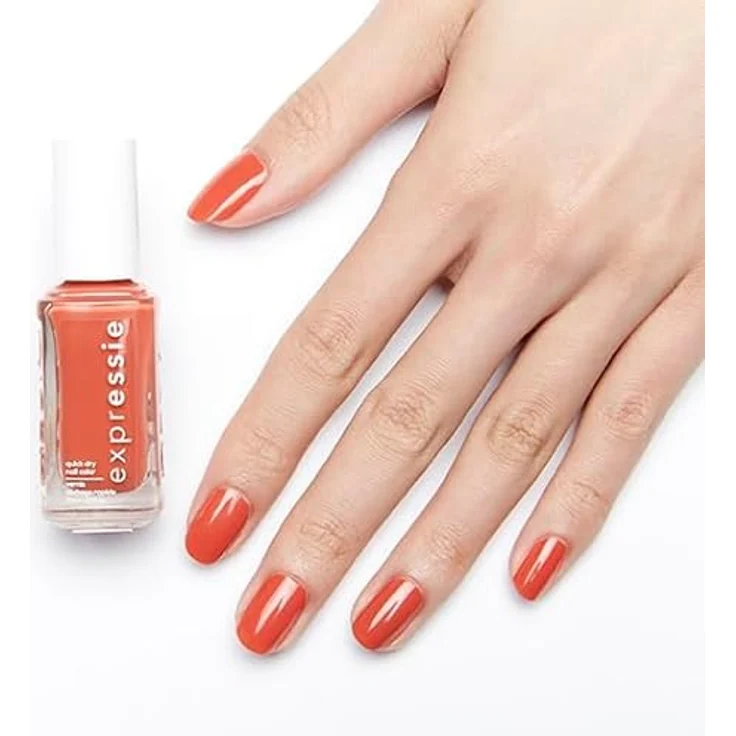Essie Schnelltrocknender Nagellack „expressie“, Nr. 160 in a flash sale, Koralle, Vegane Formel, 10 ml – Bild 4