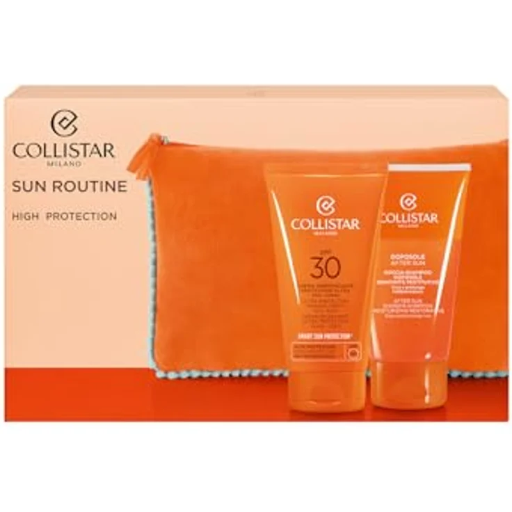 Collistar Ultra Protection Tanning Cream Set, Sonnenschutzcreme SPF 30 und After-Sun Rebalancing Cream-Shampoo, 2x150 ml, für Damen – Bild 2