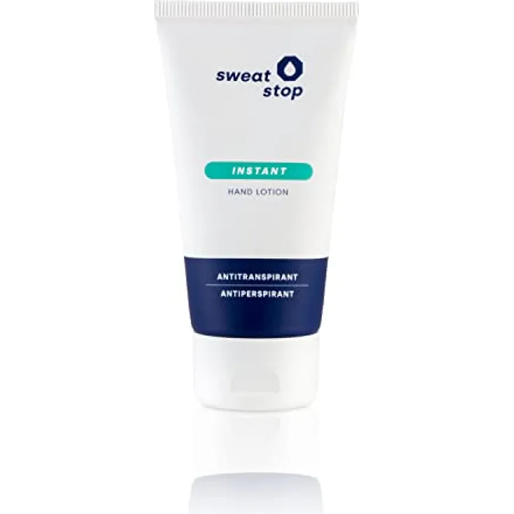 SweatStop Instant Lotion Hand Lotion 50 ml bei feuchten Händen mit Sofort-Effekt - Gegen Schweißbildung an den Händen - Trocknet Hände sofort