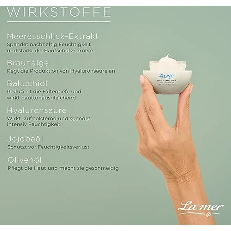 La Mer Supreme Lift Anti-Age Cream Tag - 50 ml (Ohne Duft) - Straffende Tagescreme mit Meeresschlick-Extrakt und Hyaluronsäure – Bild 4