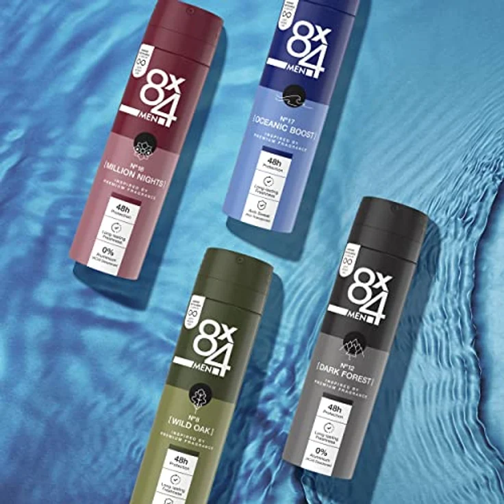 8x4 Men No.8 Wild Oak Deodorant Spray 150 ml – Bild 4