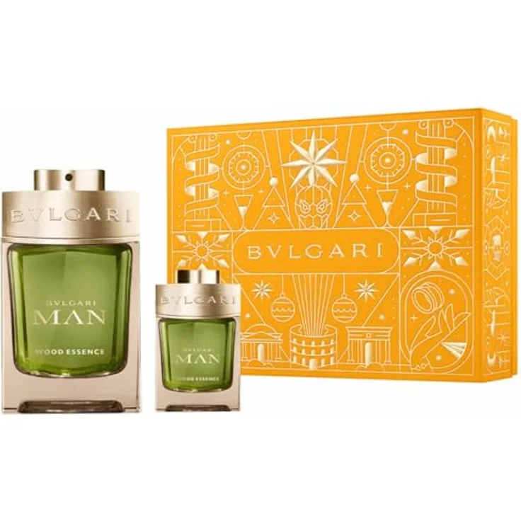 Bvlgari Man Geschenkset Wood Essence, Eau De Parfum Spray 100 ml & Travel Spray 15 ml, Herrenduft