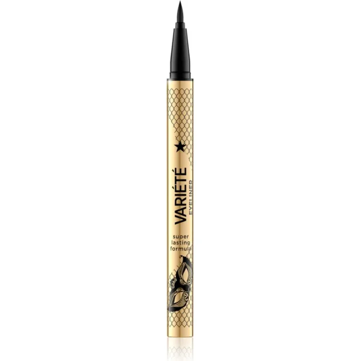 Eveline Cosmetics Variété Eyelinerstift, Liquid & Gel Eyeliner für Damen, Farbe Black, 7 ml