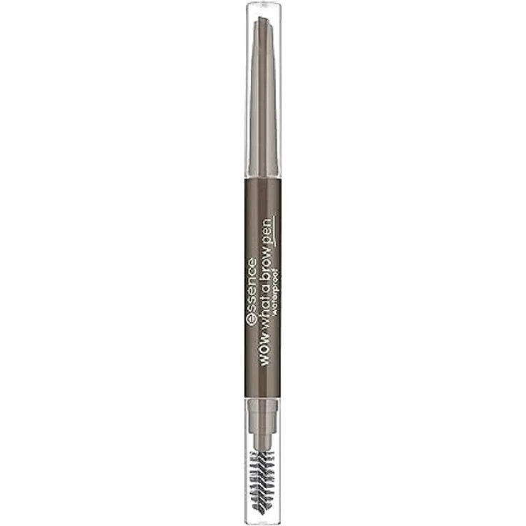 essence wow what a brow pen waterproof, Eye Pencil, Augenbrauenstift, Nr. 03 Dark Brown, braun, sofortiges Ergebnis, matt, vegan, wasserfest, Mikroplastik Partikel frei (0,2g)
