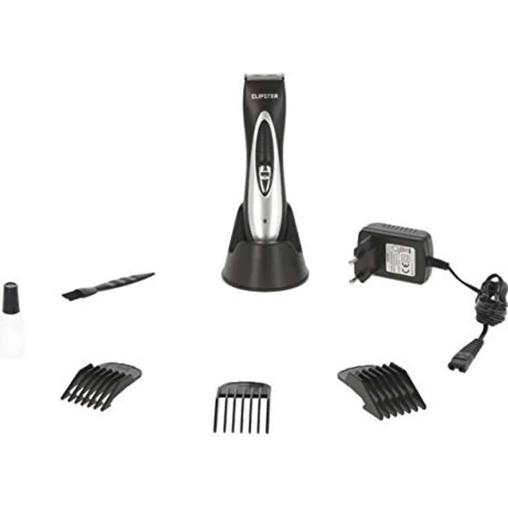 CLIPSTER CuttoX Akku-Schermaschine mit Edelstahl-Scherkopf, 3 Aufsteckkämme und Zubehör – Bild 9