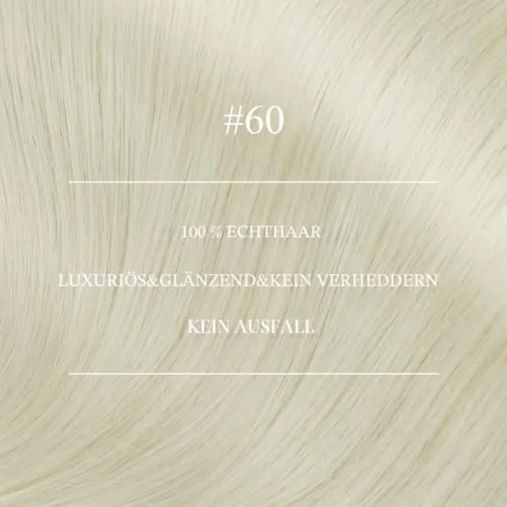 YoungSee Nanoring Extensions, Echthaar Blond 50cm, 50g, Platinblond, schonende Anwendung ohne Kleber und Hitze, ideal für feines Haar – Bild 2
