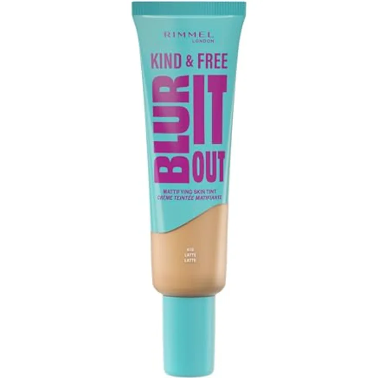 Rimmel Kind & Free Blur It Out, Mattifying Skin Tint für Mischhaut und fettige Haut, 30 ml, vegan mit LSF