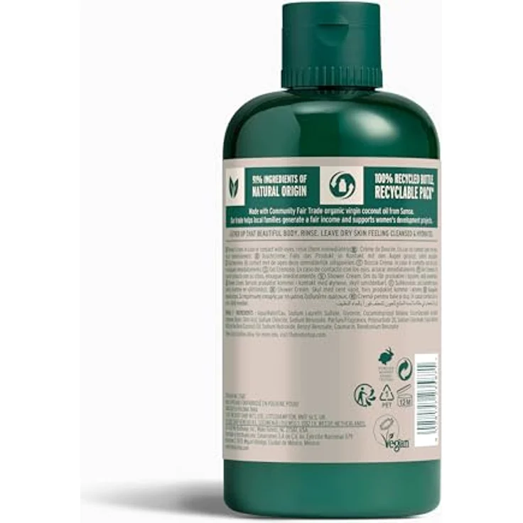 The Body Shop Coconut Bath Shower Cream, unisex, milde Duschcreme mit Kokosnussduft, 250 ml – Bild 2