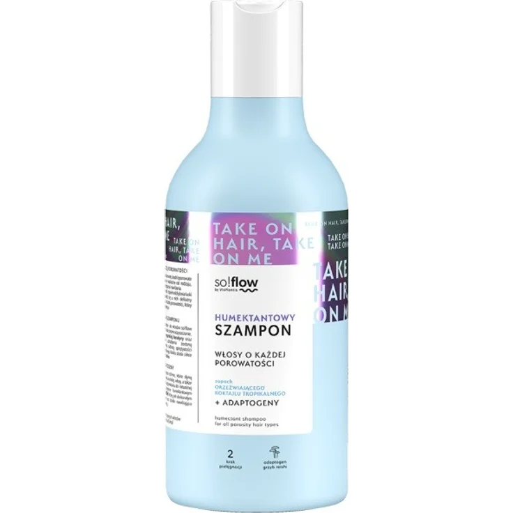 SO!FLOW Humectant Shampoo für alle Haartypen, 400 ml, intensiv feuchtigkeitsspendend und regenerierend