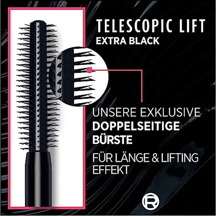L’Oréal Paris Telescopic Lift Extra Black, Volumen-Mascara für lange Wimpern, 9.9 ml, extra Schwarz – Bild 4
