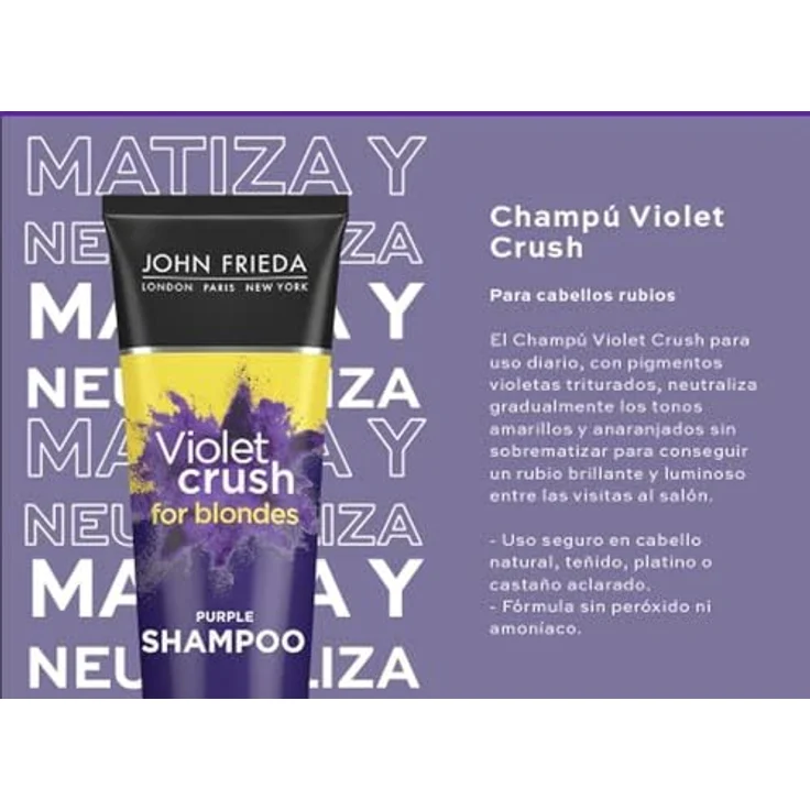 John Frieda Violet Crush For Blondes Champoo 250 ml – Bild 2