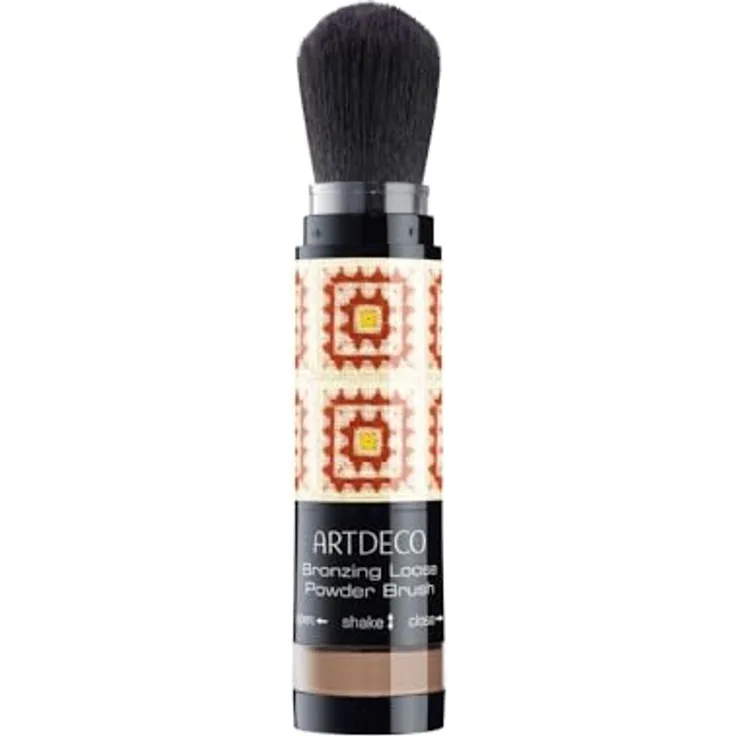 Artdeco Bronzing Loose Powder Brush - Natürliche Sommerbräune - integrierter Pinsel - ideal für unterwegs - 3g