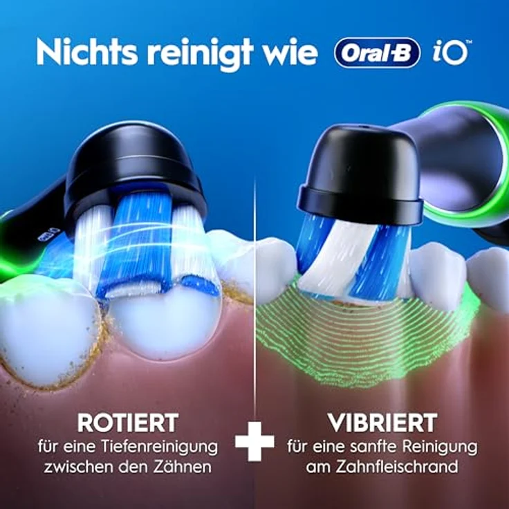 Braun Oral-B iO Series 3 Plus Edition Doppelpack Elektrische Zahnbürste mit 4 Aufsteckbürsten, 3 Putzmodi, Schwarz und Pink – Bild 5