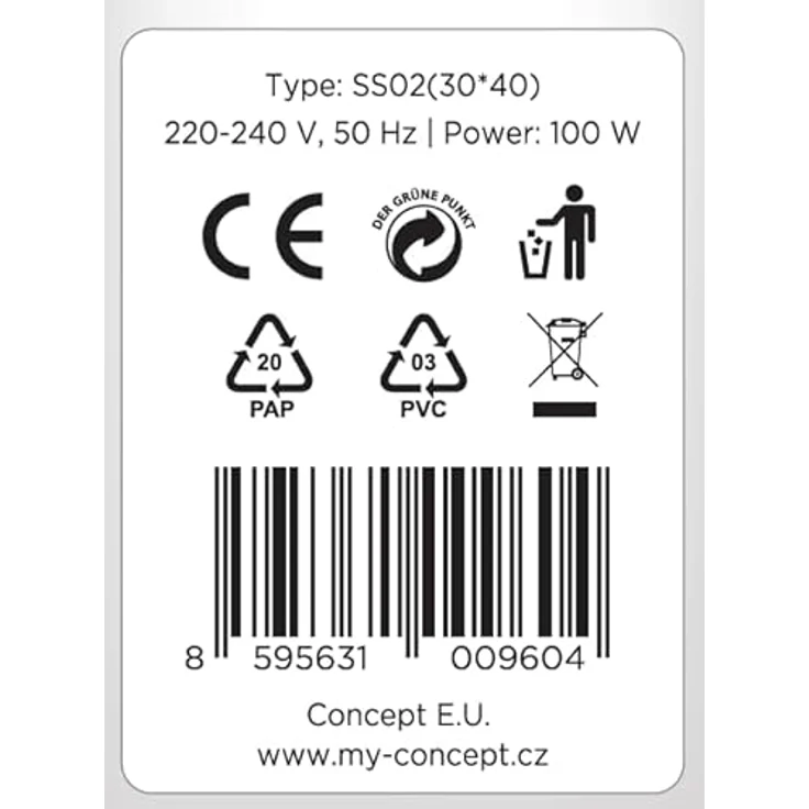Concept DV7360, Heizdecke aus weichem Fleece mit 3 temperaturstufen und Überhitzungsschutz, 30 x 40 cm – Bild 7