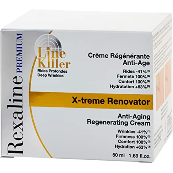 Rexaline Gesichtspflege Line Killer X-Treme Renovator Anti-Aging Regenerating Cream 50 ml Tagespflege für Damen und Herren – Bild 5