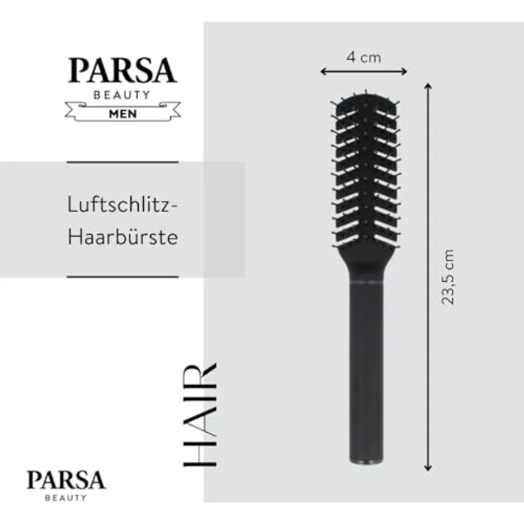 PARSA Men Haarbürste Föhnbürste Maximum Styling Brush Carbon Haarbürste - Preisvergleich – Bild 3