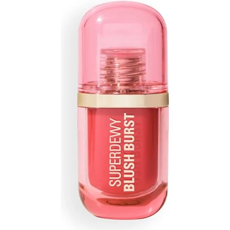 Revolution Superdewy Liquid Blush Burst, Aufbaubarer Flüssig-Blush mit Serum-Formel (Peptide & Hyaluronsäure), vegan & tierversuchsfrei, Watermelon Pop Coral, 4,2 ml – Bild 2