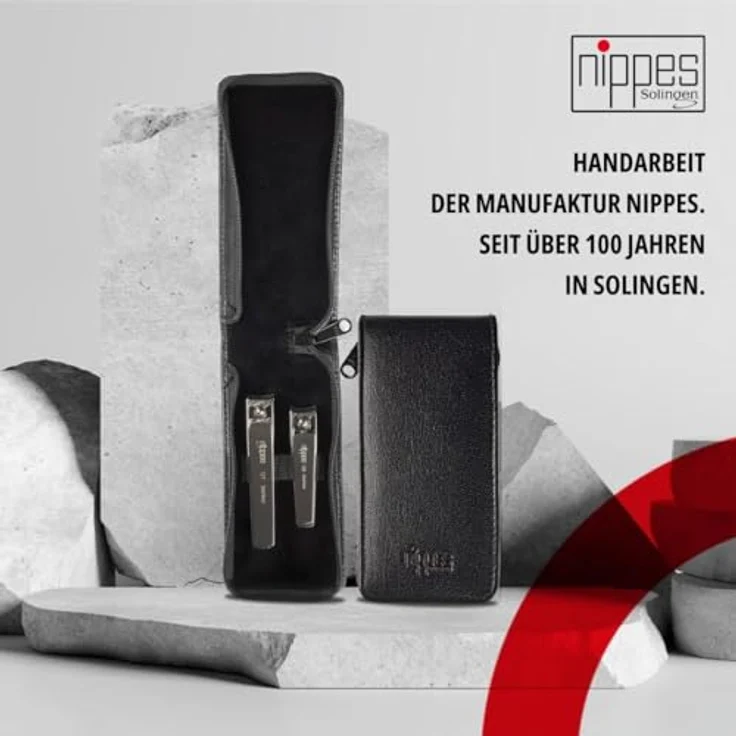 Nippes Solingen Kombi-Set 1, Finger- und Fuß-Nagelknipser, Gehärteter Edelstahl, Rostfrei – Bild 6