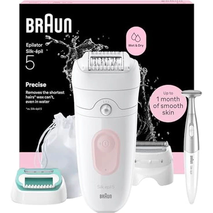 Braun Silk-épil 5 5-251, Epilierer für Nass- und Trockenrasur, gründlich und präzise, 1 St. – Bild 2