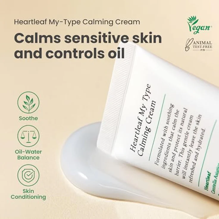 AXIS-Y 6+1+1 Advanced Formula Heartleaf My Type Calming Cream, Leichte Gelcreme zur Beruhigung empfindlicher Haut, 60 ml – Bild 2