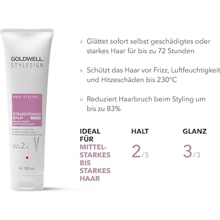 Goldwell Stylesign Heat Styling Straightening Balm 100 ml, Haarbalsam – Bild 3