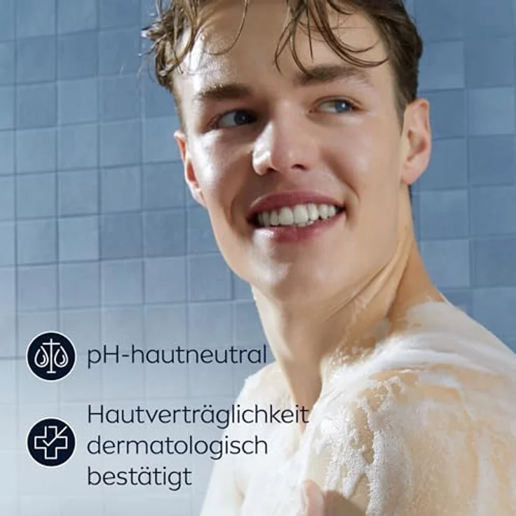 NIVEA MEN Fresh Ocean Duschgel, revitalisierende Pflegedusche mit maritimem Duft, 250 ml, mit Meeresmineralien für Körper, Gesicht und Haar – Bild 3