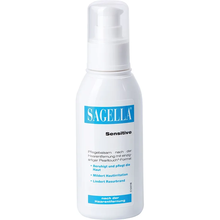 SAGELLA Sensitive Balsam 100 ml, Pflegebalsam gegen Rasierpickel und Rasurbrand für angenehmes Hautgefühl