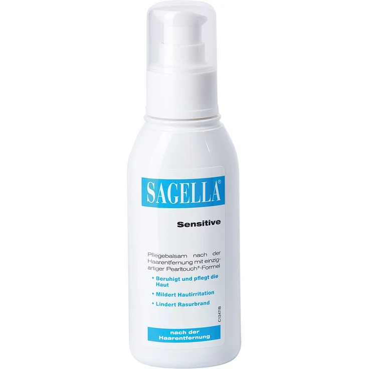SAGELLA Sensitive Balsam 100 ml, Pflegebalsam gegen Rasierpickel und Rasurbrand für angenehmes Hautgefühl