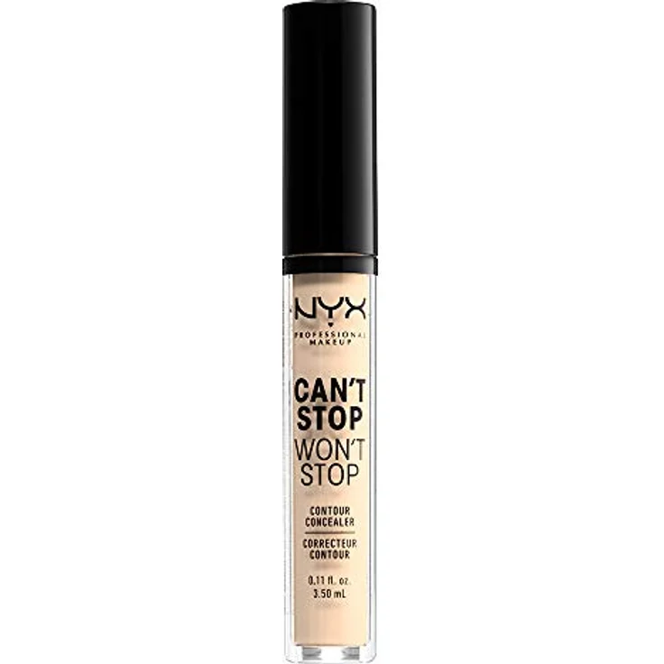 NYX Professional Makeup Can't Stop Won't Stop Contour Concealer - wasserfester flüssiger Abdeckstift, Kaschieren & Highlighten, 3, 5 ml, CSWSC01 Pale – Bild 5