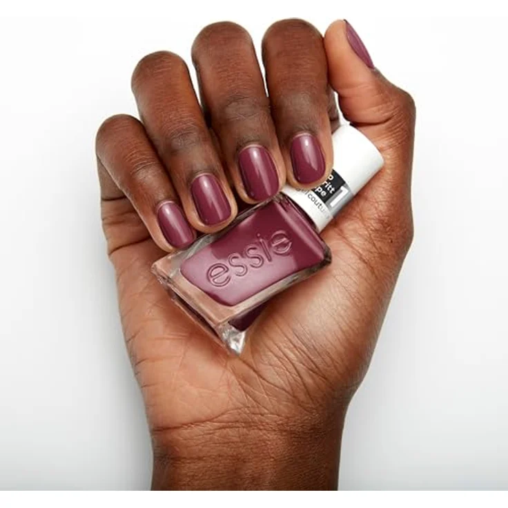 essie langanhaltender Nagellack mit glänzendem Finish, Maniküre ohne UV-Licht, Gel Couture, Farbe: Nr. 523 not what it seams, Lila, 1 x 13,5 ml – Bild 5