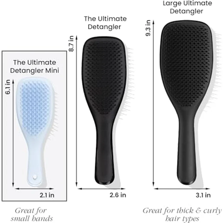 Tangle Teezer Mini The Ultimate Detangler Haarbürste, digitaler Lavendel, sanft zu nassem Haar, zweistufige Zähne, ideal für Kinder und Reisen, reduziert Knoten und Brüche – Bild 5