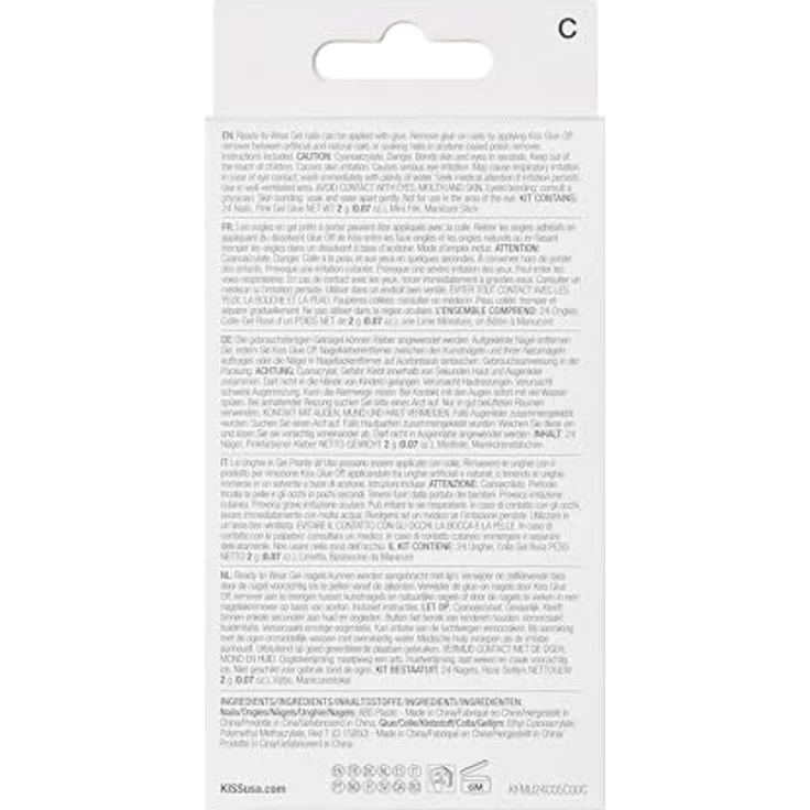 KISS Gel Fantasy Ready to Wear Gel künstliche Fingernägel Winter Sparks 24 St. – Bild 4