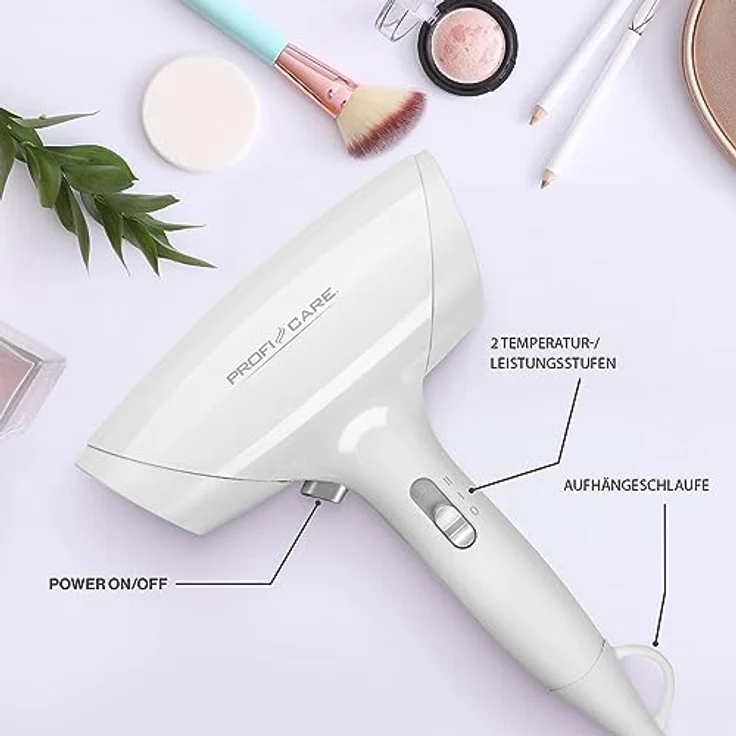 ProfiCare Profi-Care PC-HT 3044 Weiß zum schnellen Trocknen der Haare, mehr Volumen oder Schwung – Bild 7