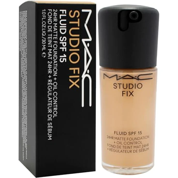 MAC Studio Fix Fluid Foundation mit SPF15, 30 ml, NC40 – 24h Halt, leichtes mattes Finish, ölfrei, für empfindliche Haut – Bild 3