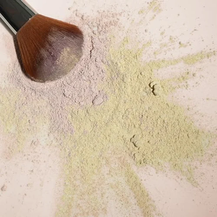 JUNGLÜCK Transparent Puder Gesicht, Vegan, Lose mattierend und langanhaltend, Farbton Rose – Bild 5